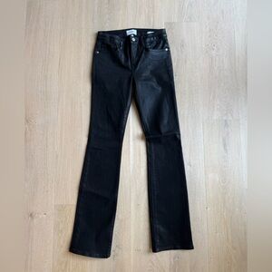 Frame Denim Women's Black coated Denim